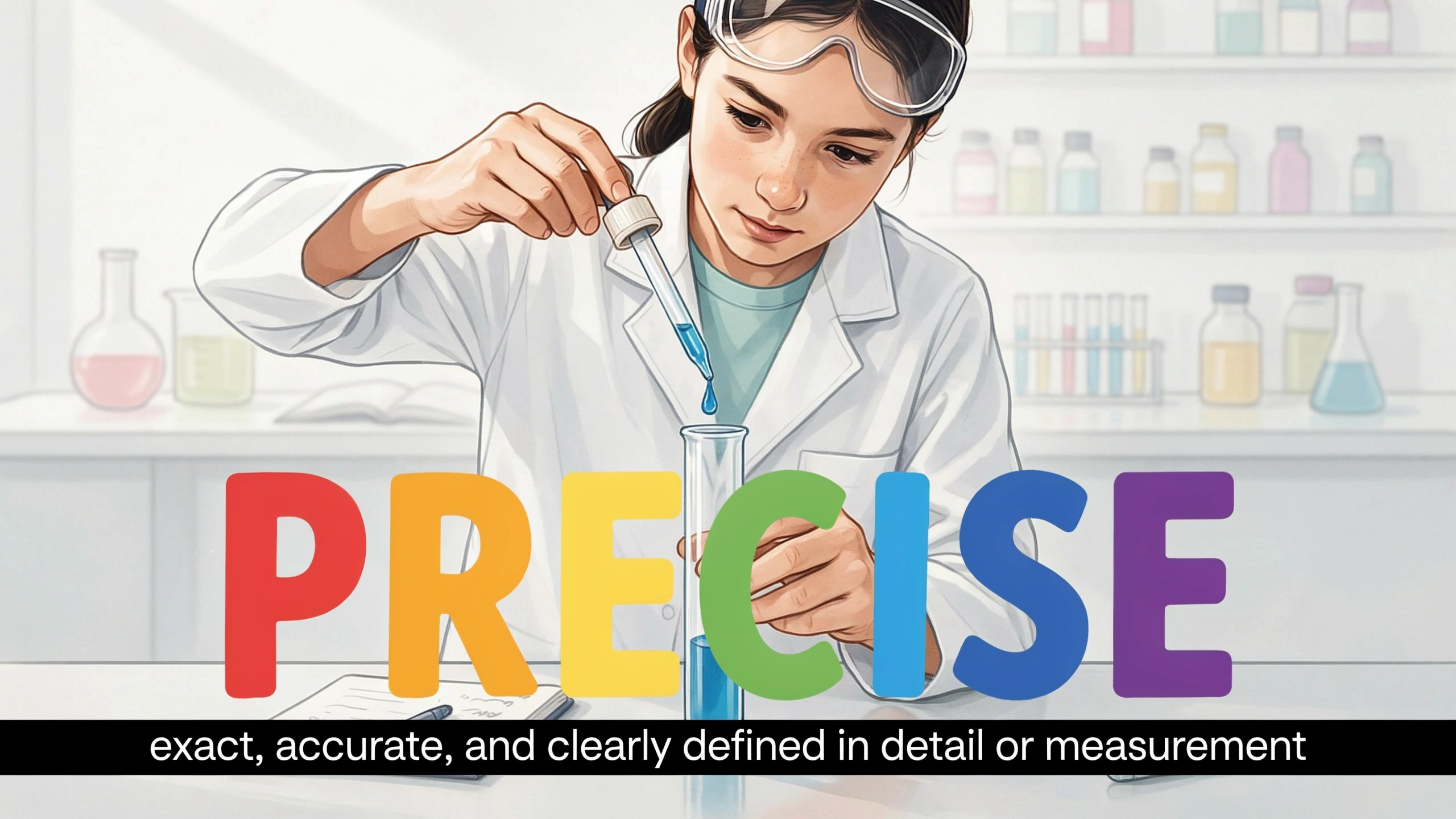 English Illustration for precise